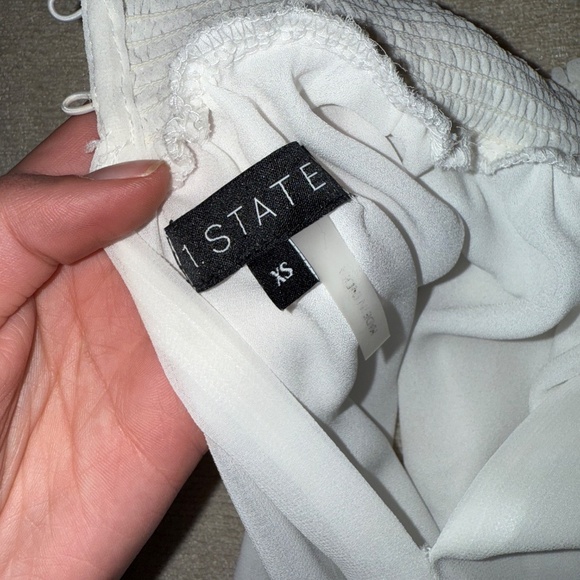 1. State Smocked neck tiered ruffle dress - Picture 2 of 3